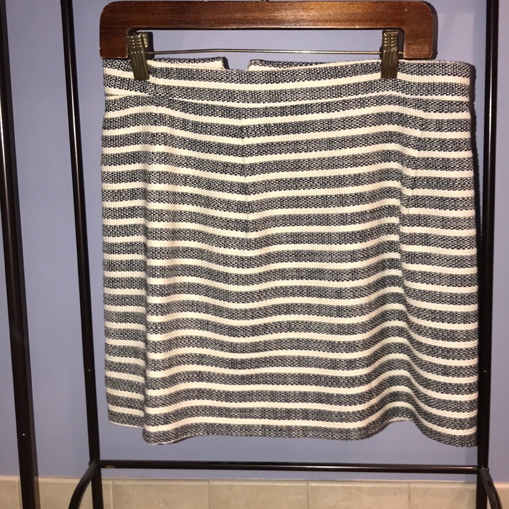 J-Crew striped skirt
